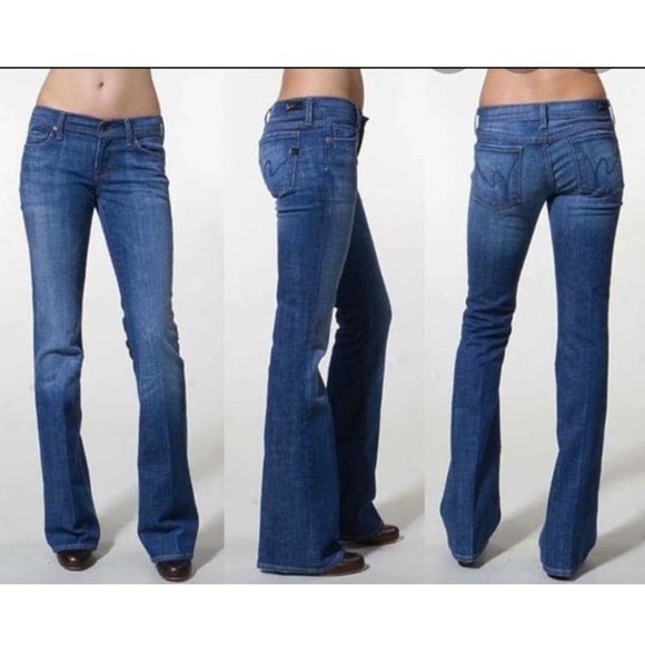Citizens of Humanity Ingrid low rise flare blue jeans medium wash denim size 27 - Picture 7 of 7